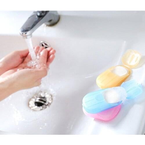 20pcs Disposable Soap Paper Travel Soap Paper Washing Hand Bath Clean Scented Slice Sheets Mini Paper Soap New 2021#dp4