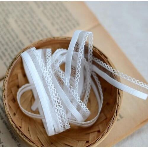 5 Meters Exquisite High Quality DIY Craft Elastic Lace Trims Lingerie Bra Undwear Edge Accessories 13mm