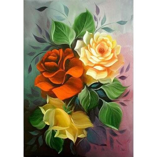 5D Diamond Painting DIY Diamond Embroidery Cross Stitch Craft Rose Flower Rhinestone Mosaic Art Wall Home Decor