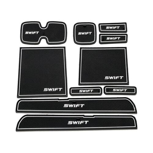 Car Accessories FOR 2005-2016 Suzuki Swift Gate Slot Pad Non-slip Cup Mats Anti Slip Door Groove Mat Sticker