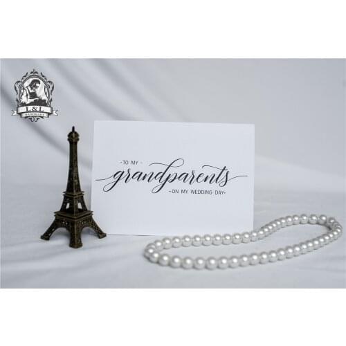 C6-Wedding Card - to Your Grandparents - Grandparent of the Bride or Groom Cards, Grandmother, Grandfather On My Wedding Day