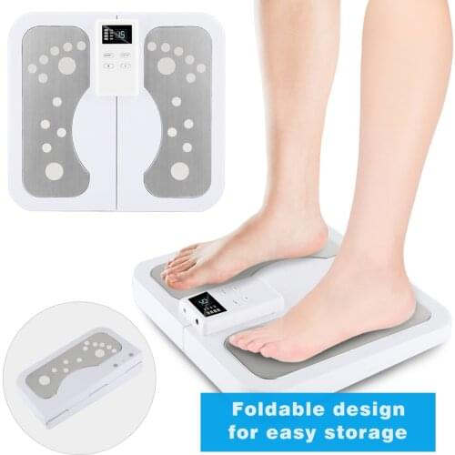 Electric EMS Foot Massager Pad Foldable 50 Gears 10 Modes Muscle Acupoint Stimulator Foot Massager Mat Relieve Pain Foot Care