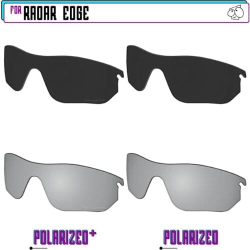 EZReplace Polarized Replacement Lenses for - Oakley Radar Edge Sunglasses - BkSrP Plus-BkSrP