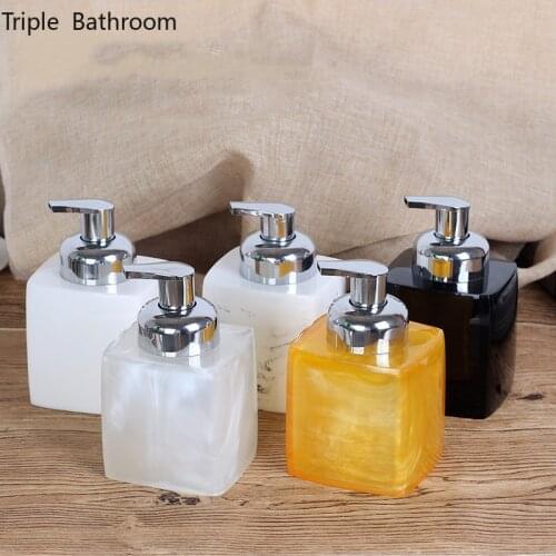 400ML Bubble Bottle Soap Dispenser Resin Shampoo Hand Sanitizer Pump Bottle Portable Travel Bathroom Accessories Lotion Bottle