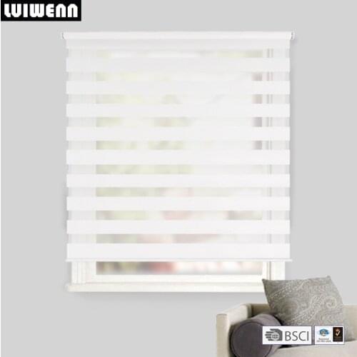 Hot sell base zebra roller blinds with ball chain system customized size and many colour available