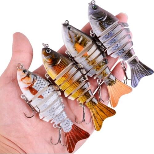 1 PCS 10cm 15.5g Wobblers Fishing Lures Artificial Multi Jointed Sections Artificial Hard Bait Trolling Pike Carp Fishing Tools