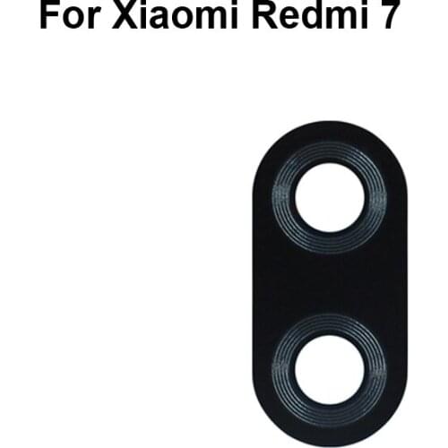 2PCS High quality For Xiaomi Redmi 7 Back Rear Camera Glass Lens test good For Xiaomi Red mi 7 Redmi7 Replacement Parts