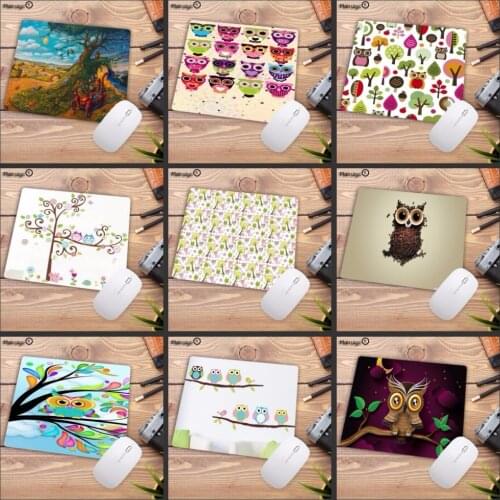 Mairuige Funny Owl Animal Mousepad Decorate Your Desk at Home And Office Desk Gming Speed Mouse Pad For CSGO DOTA (22x18x0.2cm)