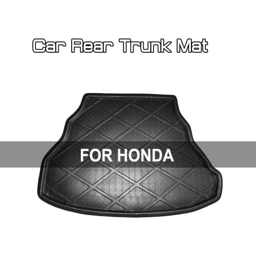 For HONDA FIT Accord City HRV Odyssey Civic Crosstour CRV Spirior Jade Car Rear Trunk Boot Mat Floor Mats Carpet Anti Mud Cargo