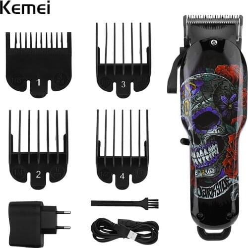 Kemei 2021 Trimmer For Men Electric Clipper Professional Rechargeable Beard Barber Shaver Cordless Hair Cutting Machine Haircut