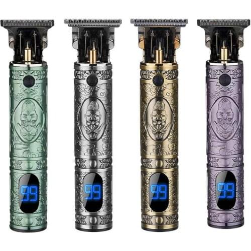 USB Rechargeable Hair Clipper Electric hair trimmer Cordless Shaver Trimmer 0mm Men Barber Hair Cutting haircut Styling Tool