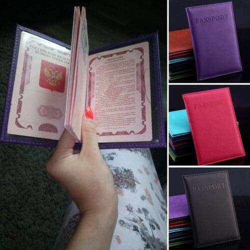 Multi-function PU Travel Passport Card Case Sheath America ID Card Bag Documents Protective Covers Credit Card Holder