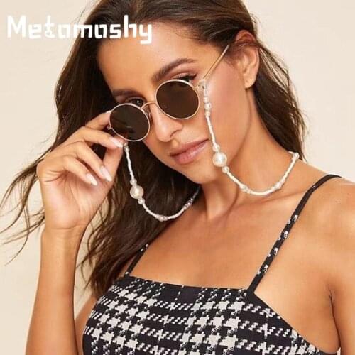 2020 New Fashion Sunglasses Chains Eyeglass Holder Necklace Sunglass Eye Glass Neck Strap Chain Lanyard Pearl Beaded Sunglass