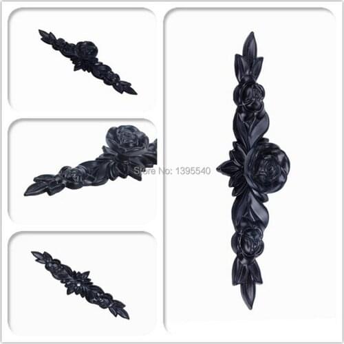 New Antique Cabinet Hanle Euro-Style Furniture Black Knob Creative Cupboard Closet Drawer Handle Pull Bars hardware knobs