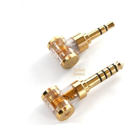 DD ddHiFi DJ35AG/ DJ44AG 2.5mm Balanced Female to 3.5mm / 4.4mm Male Headphone Jack Adapter, Audio Converter for Earphone / DAPc