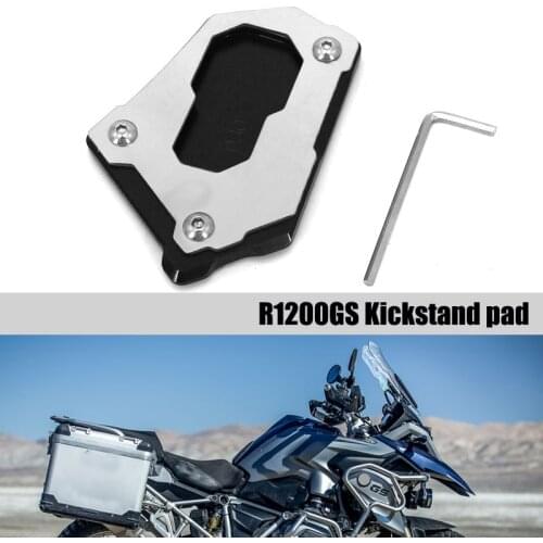 Motorcycle Kickstand Side Kick Stand Pad Plate Base For BMW R1200GS R1200 GS LC ADV Adventure 2013-2019 Rallye R1250GS 2018 ADV