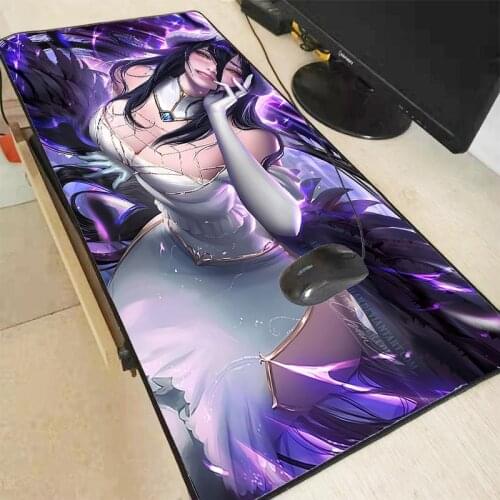 Mairuige Overlord Sexy Super large 900x40mm/700x300mm/600x300mm Rubber mouse pad computer game tablet mousepad with edge locking