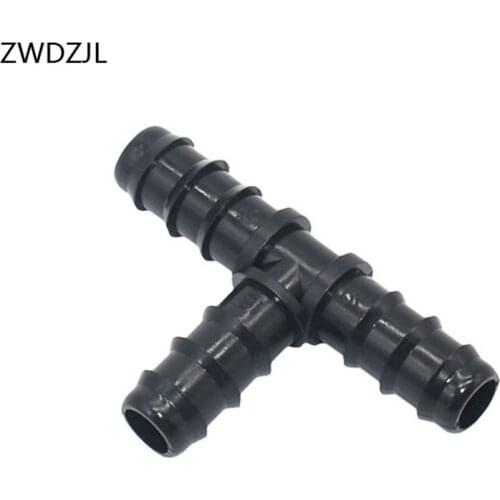 Garden hose tee 16mm water splitter 5/8 garden irrigation hose 3 way connector tee barbed splitter 3 rings 40pcs