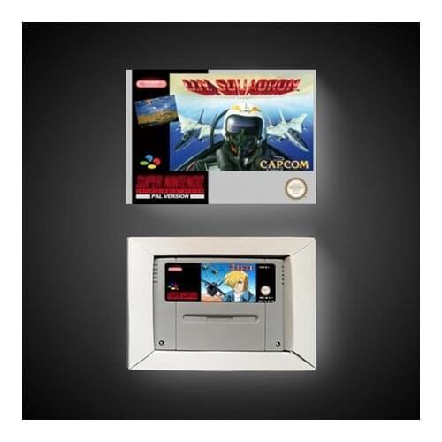 U.N. Squadron - EUR Version Action Game Card with Retail Box