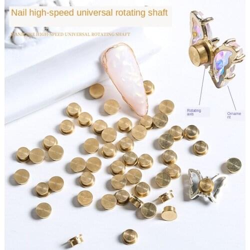 Manicure Rotating Jewelry Accessories Butterfly Love Cartoon Universal Rotating Bearing Rotatable Transfer Bead Nail Decoration