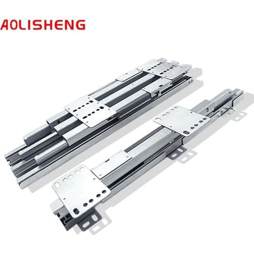 High-Deep Cabinet Heavy-Duty Heaven And Earth Guide Rail Sliding Push-Pull Cushioning Shock Absorption Drawer Slide