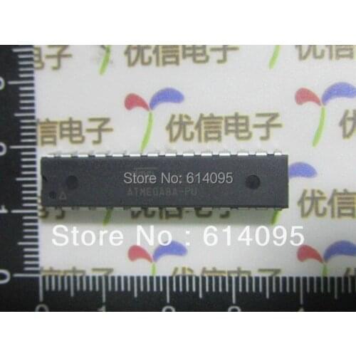 100% New original ATMEGA8A-PU AVR microcontroller / 8K flash microcontroller DIP-28