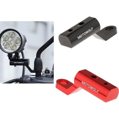 2pcs 10mm Hole Handlebar Mirror Riser Mount Lifting for Motorcycle Dirt Bike