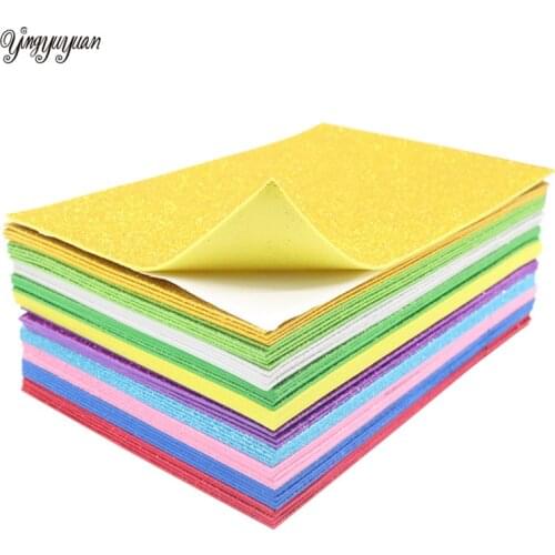 5Sheets/Lot with Glue 20*30cm Glitter Foam Paper Sparkles Paper for Childrens Craft Activities DIY Cutters Handcraft Foam Paper
