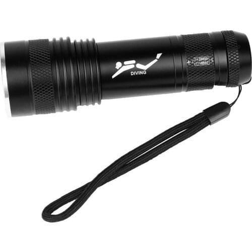 50000 Lumens Yellow White Light Dual Light Sources Professional Diving Flashlight Super Powerful Light Diving Flashlight Diving