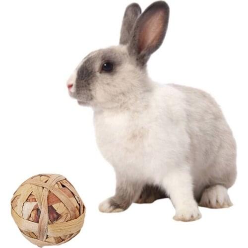 7cm Diameter Pet chew toys Small Pet Hamster Rabbit Bite Toy interactive toys Grass ball Small Pet Hamster Rabbit Bite Toy Ball