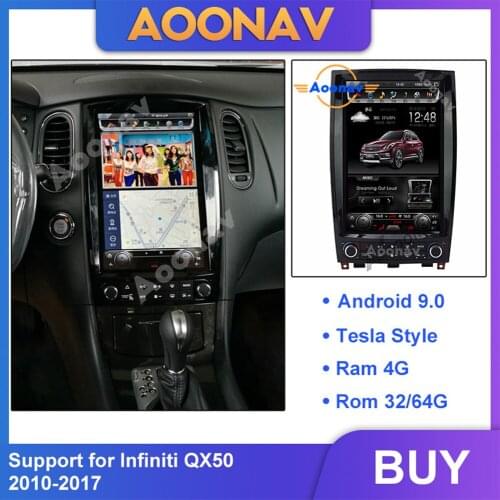 2din Android car auto radio multimedia player For Infiniti QX50 EX 2010-2017 car autoradio stereo GPS navigation DVD player