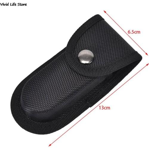 Loop Pocket Carry Storage Flashlight Holder Waist Pack Outdoor Camp Kit Tool Fold Knife Plier Bag Pouch Case Sheath Nylon Belt