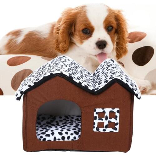 Pet Dog House Comfort In Winter Foldable Winter Warm Cave Pet Bed Nest Tent Cat Puppy Kennel Pet Bed Mat Cat House