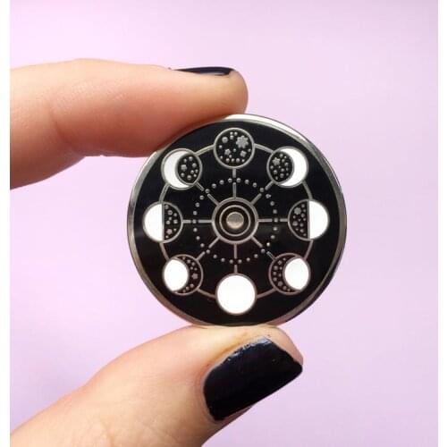Moon Phases Enamel Pin