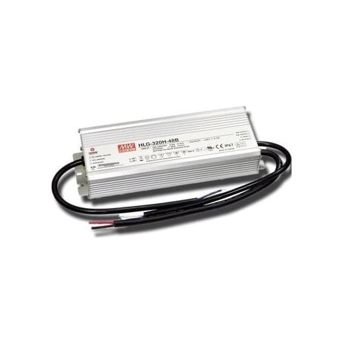 HLG-320H-48B 320W Meanwell AC-DC Single output LED Driver Mix Mode (CV+CC) with PFC; Output 48Vdc at 6.70A IP67