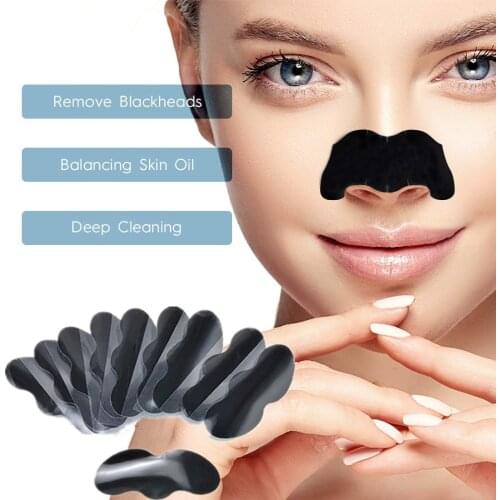 Deep Cleansing Blackhead Pore Strips Remover Acne Black Head Nose Strip Nasal Spot Facial Dot Patch Bamboo Charcoal Nose Mask