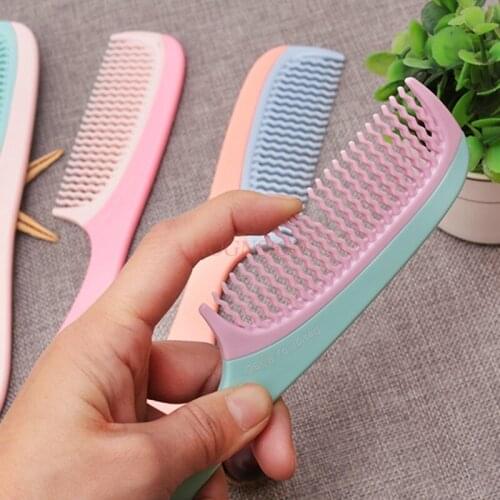 Curved Comb Hair Roll Straight Liu Hai Pear Flower Head Buttoning Combs Cylindrical Hairbrush Hairdressing Supplies For Female