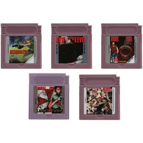 Superior 16 Bit Video Game Cartridge Console Memory Card for Nintendo GBC Reside Evil Series English Language Edition