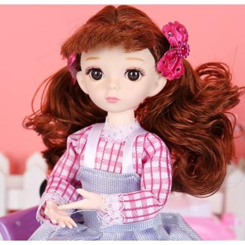 21 Joint movable BJD Doll, Cartoon doll DIY clothing, Girl doll, House crossing toy, Fashion nude, Plush doll, Hand-made clothes
