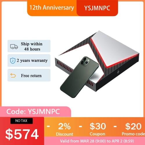 TOP Gaming Computer Intel Core i9 9880H 8950HK i7 9750H i5 9300H GTX1650 Mini Pc Windows 10 pro 2*DDR4 4K HDMI DP Type-C AC WiFi