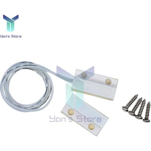 MC-38 Wired Gate Magnetism Sensor Detector Magnetic Switch Normally Closed Normally Open NC/NO for Home Security Alarm System