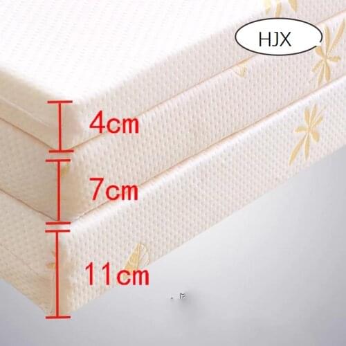 HJX 100% Memory Foam Mattress Foldable Slow rebound Tatami Cotton Mattress Cover Bedspreads King Queen Twin Full Size