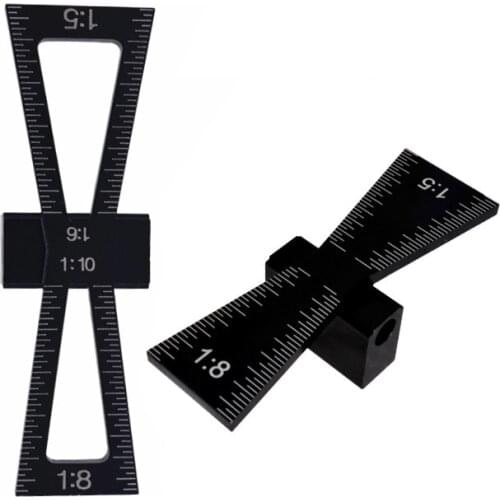 Dovetail Marker Guide Aluminum Alloy Dovetail Gauge Guide Making Jig 1:5 1:6 1:8 1:10 Slopes for Woodworking DIY Wooden Joints