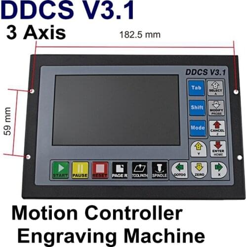 Newest DDCS V3.1 500 KHz Motion Controller Engraving Machine CNC system 3 Axis Control System G Code Stepper Motor Driver