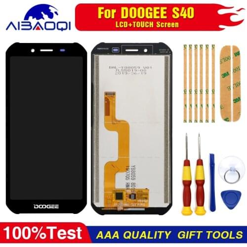 New original Touch Screen LCD Display LCD Screen For DOOGEE S40 Replacement Parts + Disassemble Tool+3M Adhesive