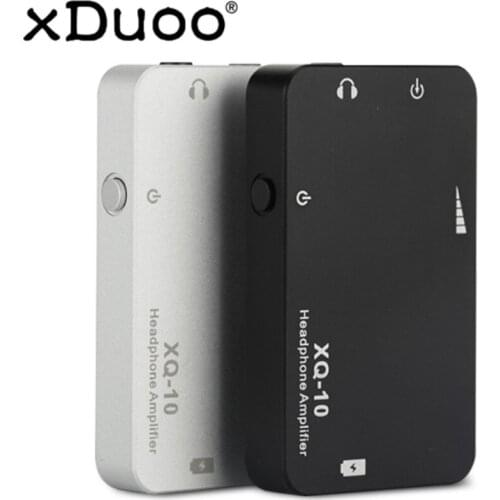 New Original XDUOO XQ-10 Rail-Rail Amplifier Chip Mini Portable Headphone Amplifier XQ10 Headphone AMP Playback time 20 hours
