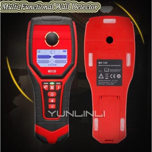 Portable Wall Detector Magnetic Metal Copper Wood AC Charged Cable Wall Diagnostic Tools MD-120