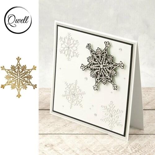 QWELL Snowflake Metal Hot Foil Plate for Scrapbooking and Cards Making Paper Craft New 2019 die