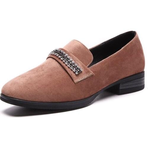 Low age season new comfortable with party with suede lighter diamond set foot 40 18324-43 yards lazy shoes
