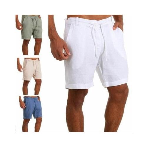 Shorts for men Summer Cotton Beach Short Men Brand 2021 Wild Leisure Loose Solid Cargo Shorts Men Short Mens Casual short homme